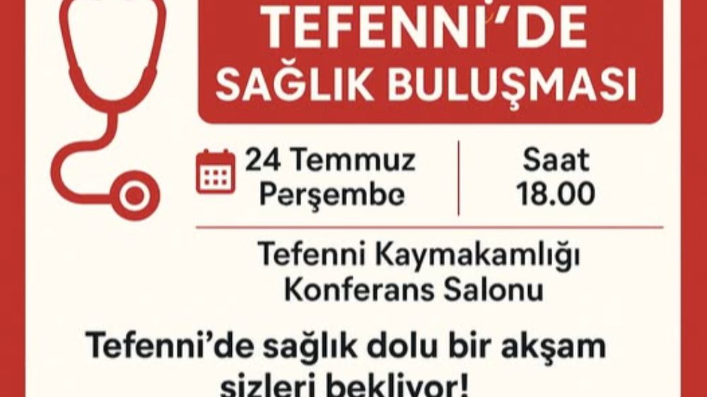 Tefenni’de Sağlık Buluşması Gerçekleştirilecek