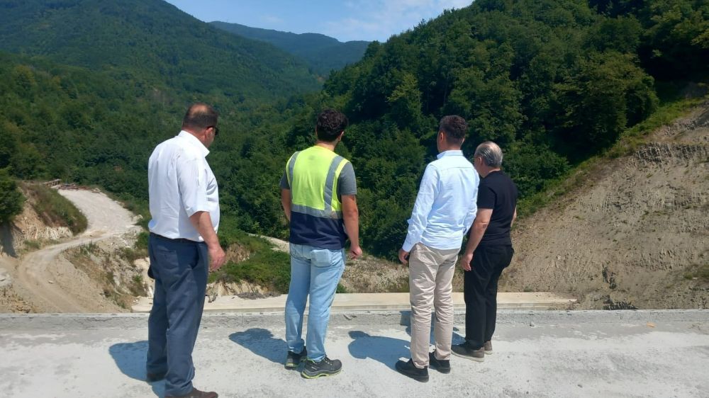 Türkeli'de Zimari Göleti'nde çalışmalar sona yaklaşıyor