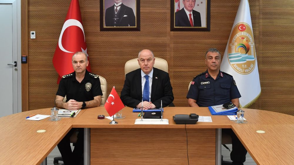  Vali Coşkun, Denizli’de suç oranlarında geçen yıla göre düşüş olduğunu açıkladı