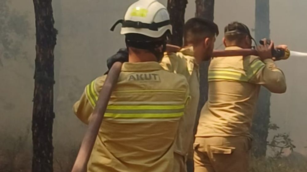 Yangında şehit olan ekibin son görüntüsü ortaya çıktı