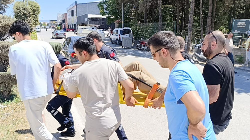 Yaralanan vatandaşı güneşten böyle korudular