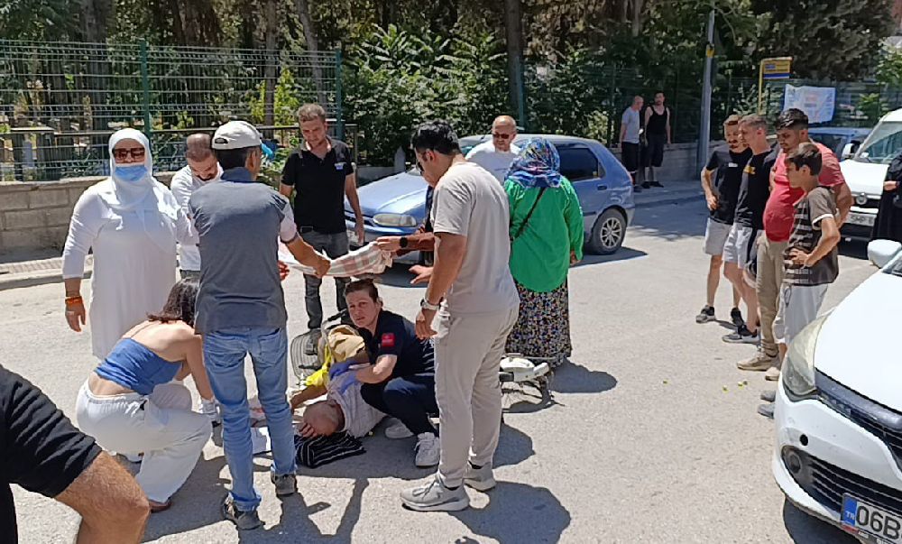 Yaralanan vatandaşı güneşten böyle korudular