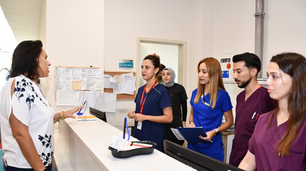 Yeni atanan başhekim ilk saha çalışmasını gerçekleştirdi