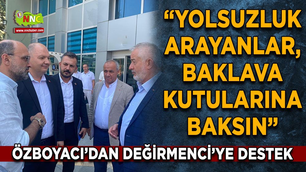Yolsuzluk baklava kutularında arasın! Özboyacı'dan net mesaj