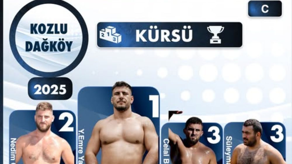 Zonguldak Kozlu Dağköy Yağlı Pehlivan Güreşleri sona erdi Başpehlivan kim oldu 
