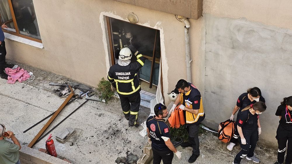 Zonguldak'ta patlama sesi mahalleyi ayağa kaldırdı