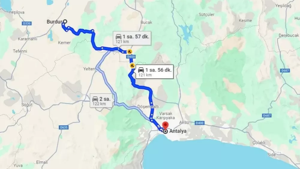 Antalya Burdur arası kaç km? Nasıl gidilir? İşte Antalya Burdur yolculuğu için 2025 rehberi