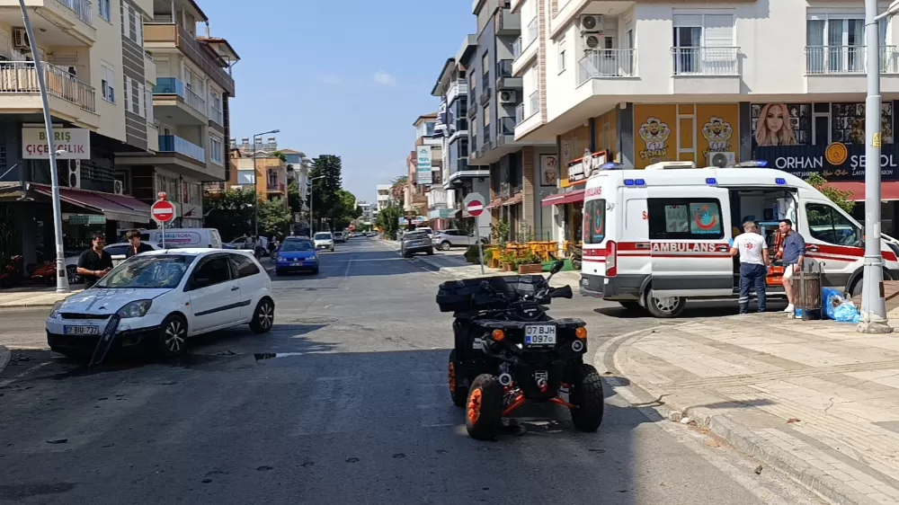 Antalya'da ATV kazası sürücü yaralandı