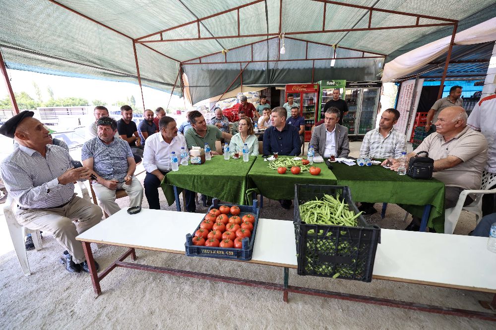 Başkan Ercengiz, fasulye üreticileri ile buluştu