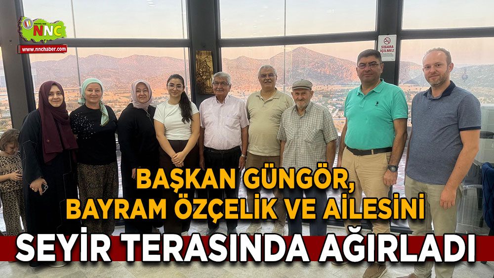 Başkan Güngör, Bayram Özçelik'i seyir terasında ağırladı