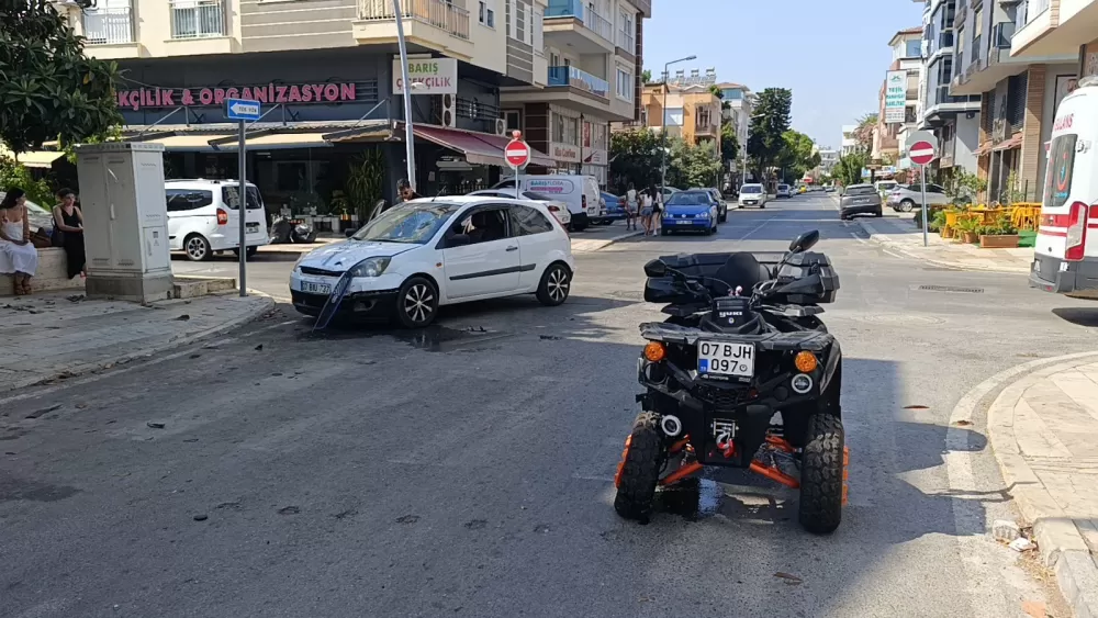 Antalya'da ATV kazası sürücü yaralandı