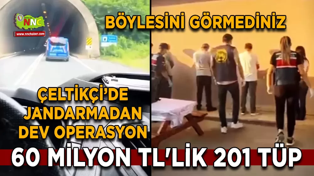 Böylesini hiç görmediniz! 60 milyon TL'lik 201 tüp ele geçirildi