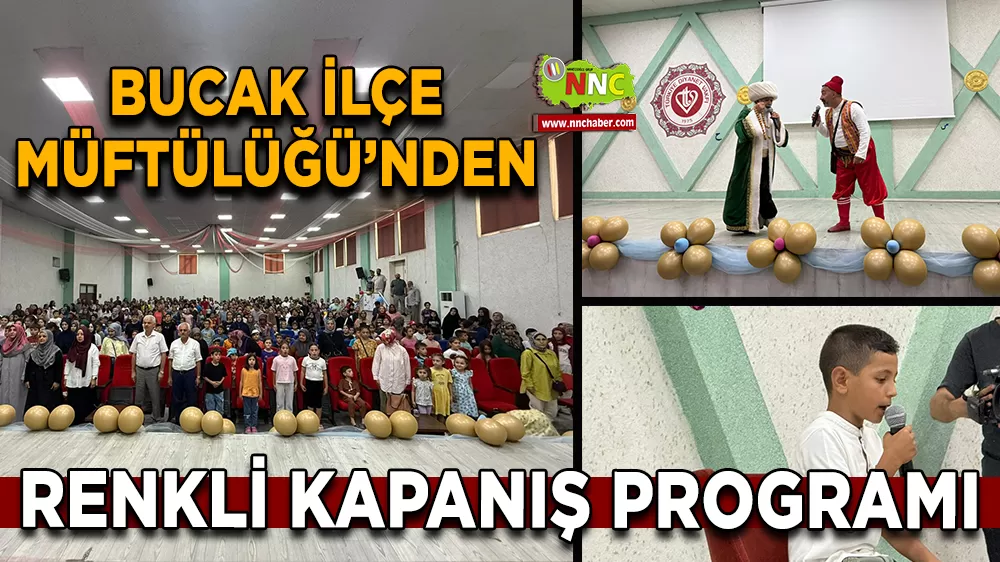 Bucak İlçe Müftülüğü’nden renkli kapanış programı