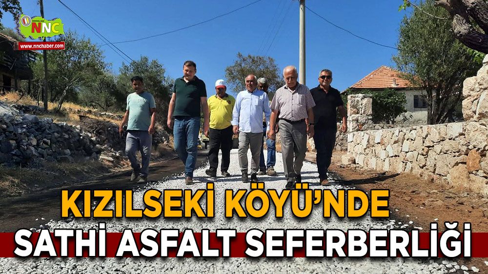 Bucak Kızılseki Köyü’nde asfalt seferberliği