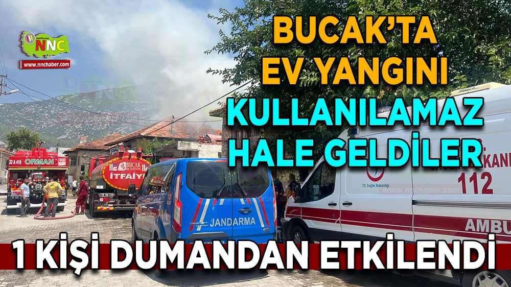 Bucak'ta alevler kullanılamaz hale getirdi Dumandan etkilendi