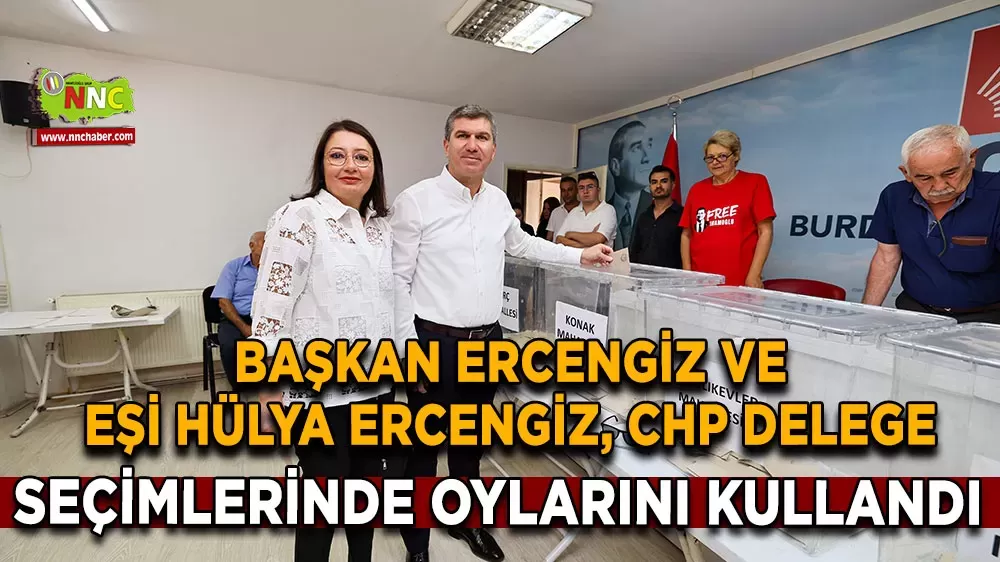 Burdur Belediye Başkanı Ali Orkun Ercengiz ve eşi Hülya Ercengiz de sandık başına giderek oylarını kullandı.