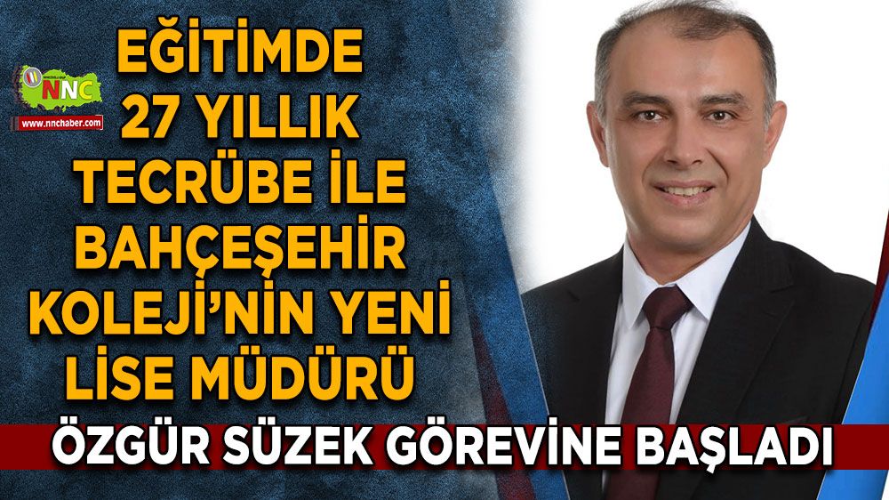 Burdur’da Bahçeşehir Koleji’nin yeni lise müdürü belli oldu