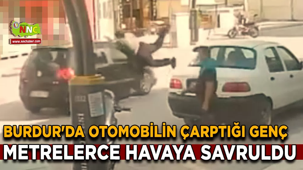Burdur Gölhisar'da aniden yola atlayan gence otomobil çarptı