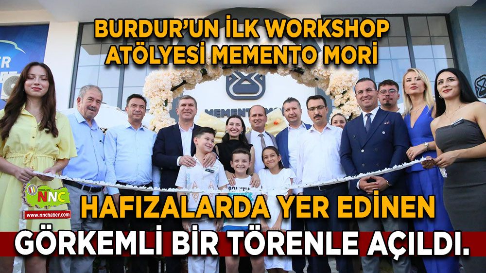 Burdur’un ilk Workshop Atölyesi Memento Mori kapılarını açtı