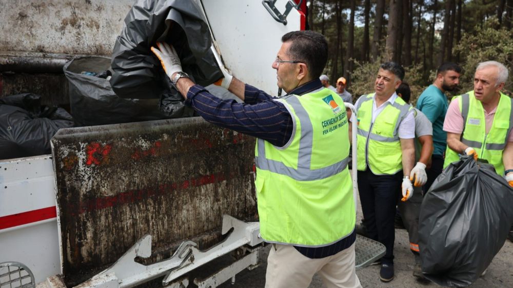 Çekmeköy’de yangın tehlikesine karşı temizlik seferberliği