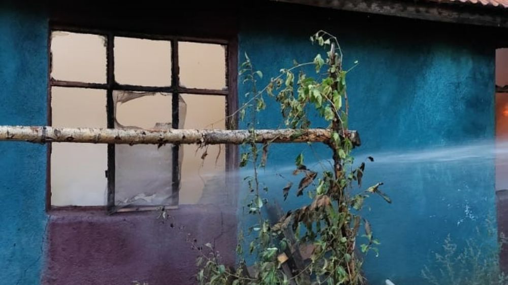 Çorum'da yanan ev kullanılmaz hale geldi