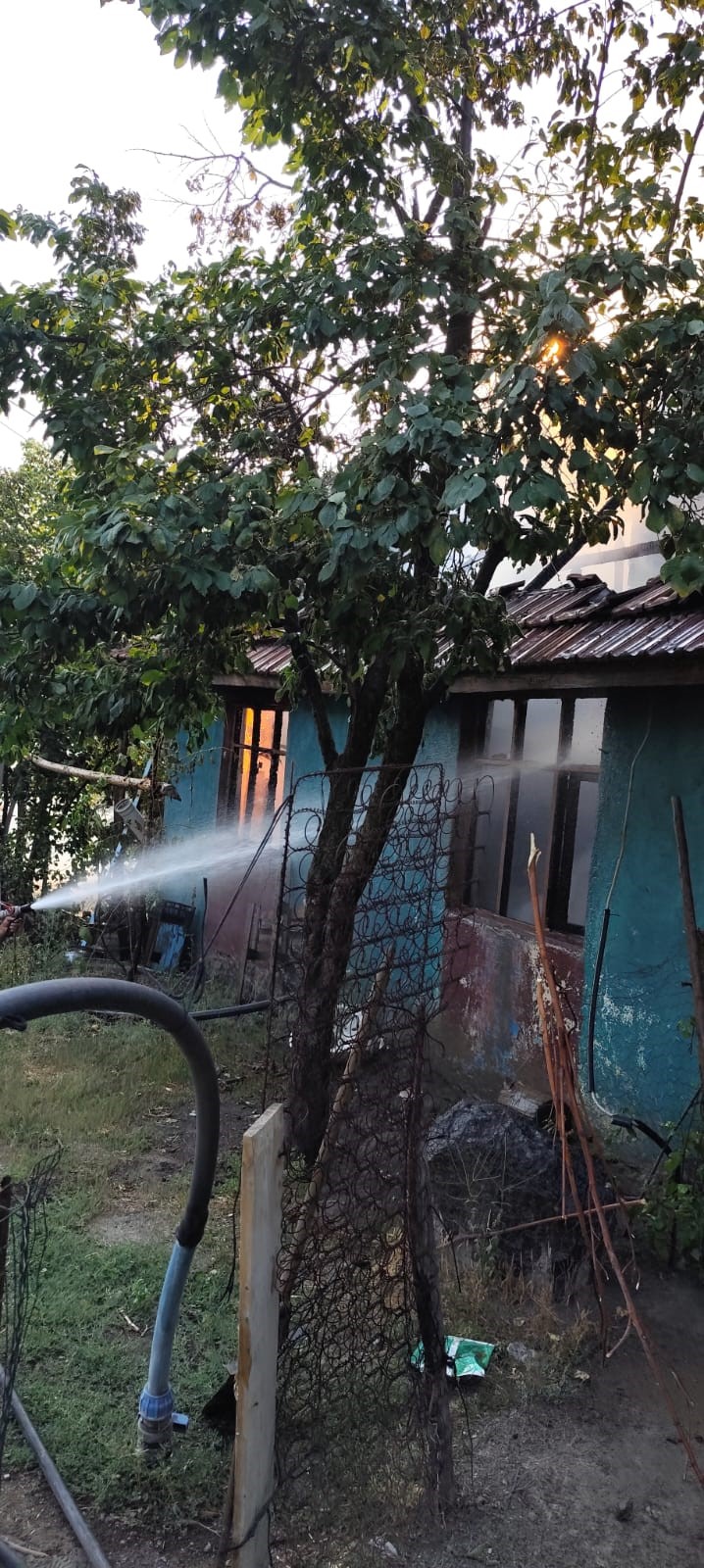 Çorum'da yanan ev kullanılmaz hale geldi