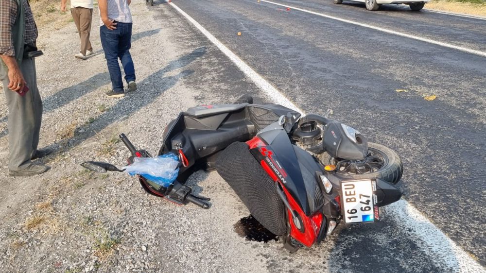 Domaniç'te motosiklet kazası: 1 yaralı