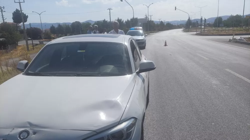 Isparta'da trafik kazası! Motosiklet ile otomobil çarpıştı