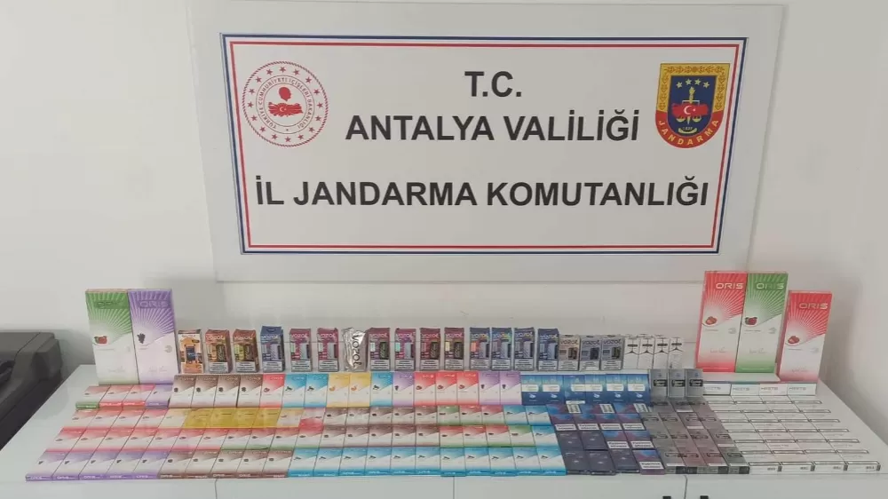 Jandarmadan Antalya’da kaçak sigara operasyonu
