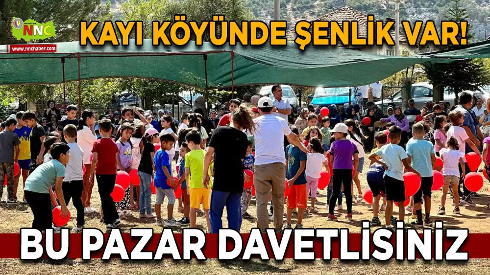 Kayı Köyünde şenlik var! Bu pazar davetlisiniz