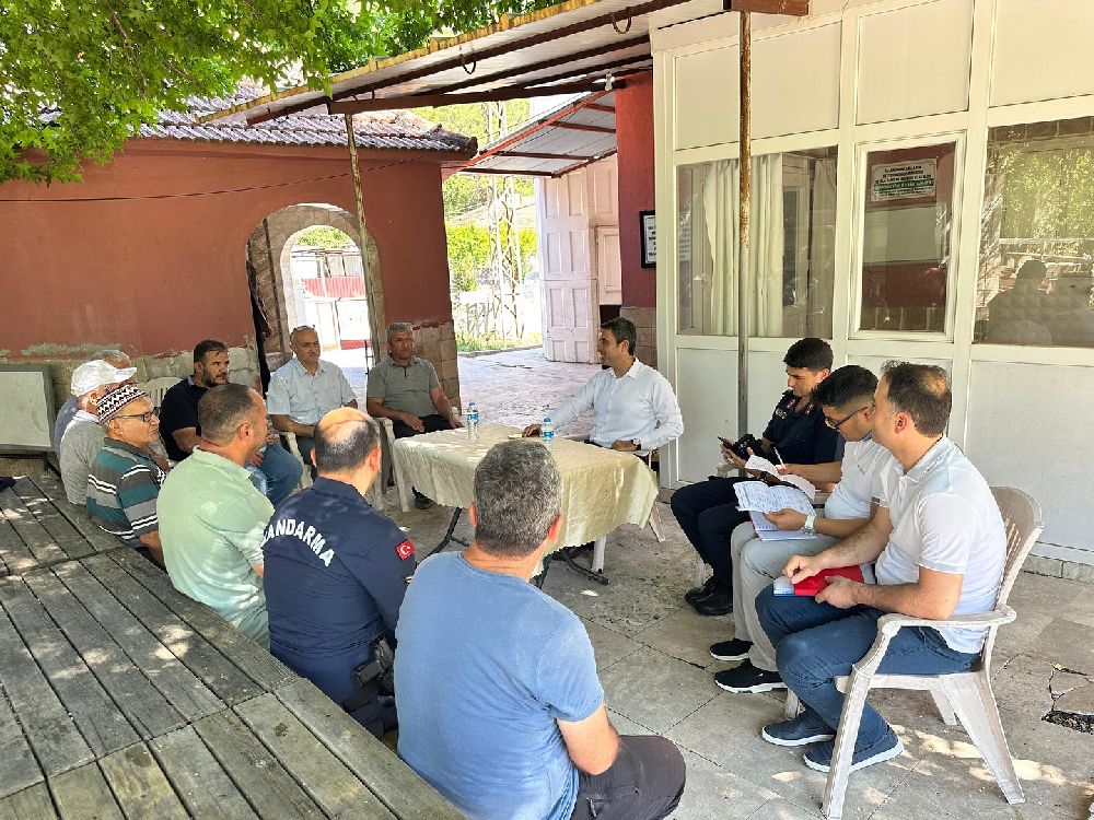 Kaymakam Can Kazım Kuruca Çobanpınar’da! Muhtar Necati Ay'a iadei ziyaret