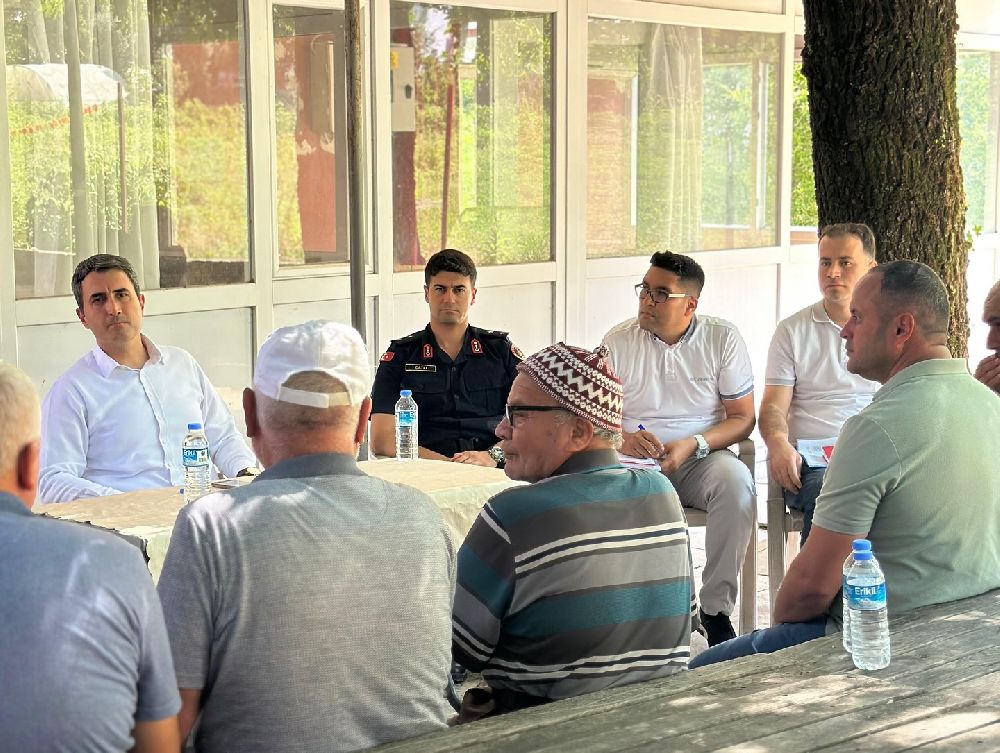 Kaymakam Can Kazım Kuruca Çobanpınar’da! Muhtar Necati Ay'a iadei ziyaret
