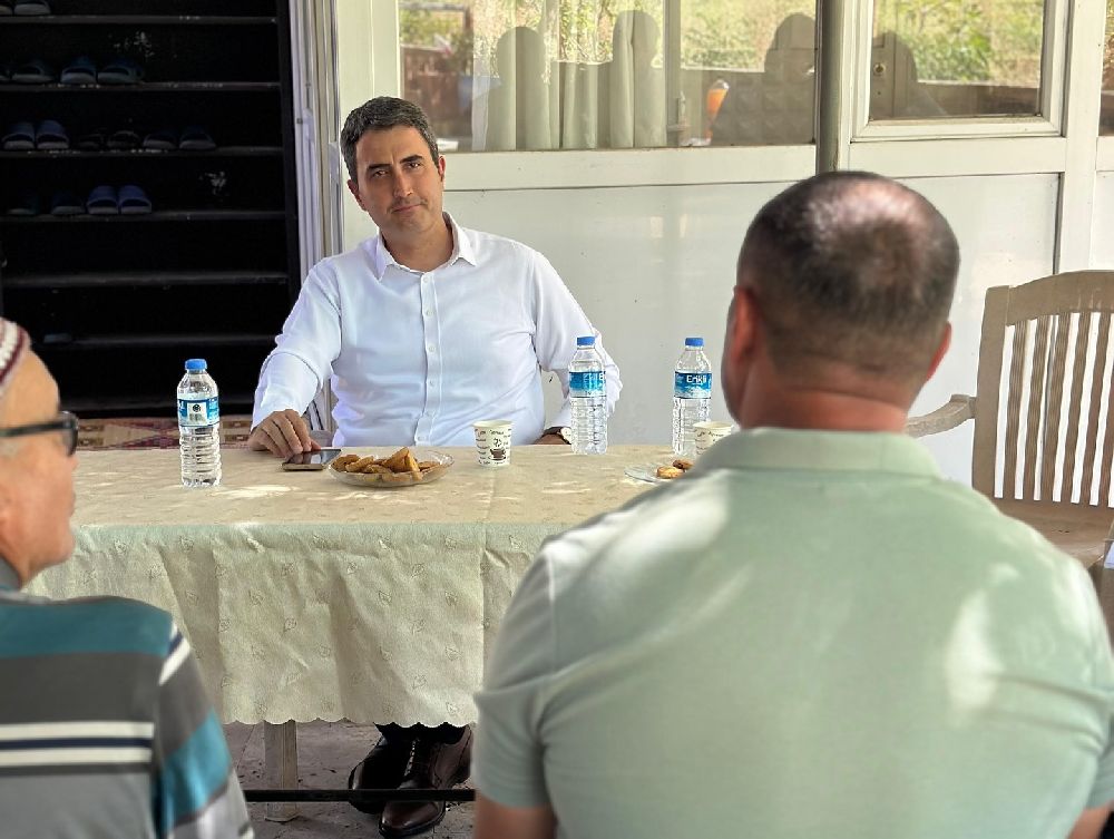 Kaymakam Can Kazım Kuruca Çobanpınar’da! Muhtar Necati Ay'a iadei ziyaret
