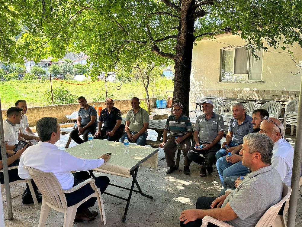 Kaymakam Can Kazım Kuruca Çobanpınar’da! Muhtar Necati Ay'a iadei ziyaret