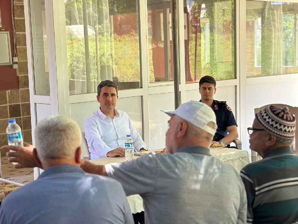 Kaymakam Can Kazım Kuruca Çobanpınar’da! Muhtar Necati Ay'a iadei ziyaret