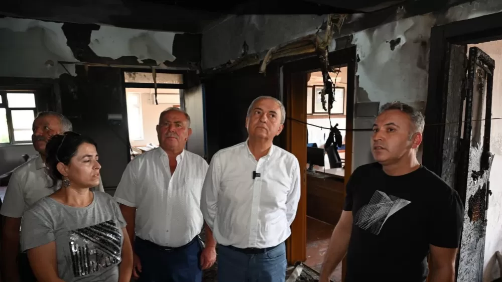 Kepez Belediyesi, yangın hasarlı okul için harekete geçti