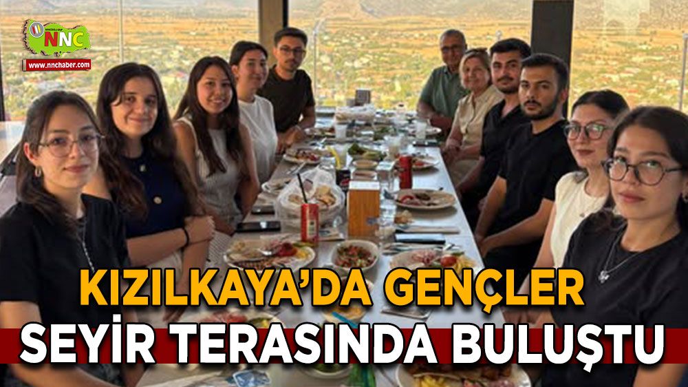 Kızılkaya’da gençler seyir terasında buluştu