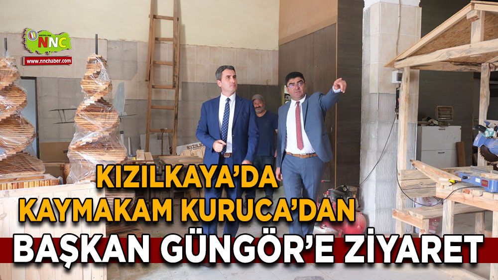 Kızılkaya’da Kaymakam Kuruca’dan Başkan Güngör’e Ziyaret