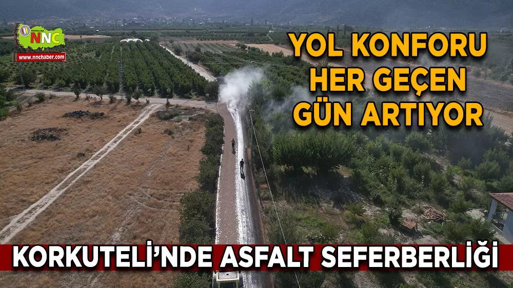 Korkuteli’nde yol konforu için büyük hamle!