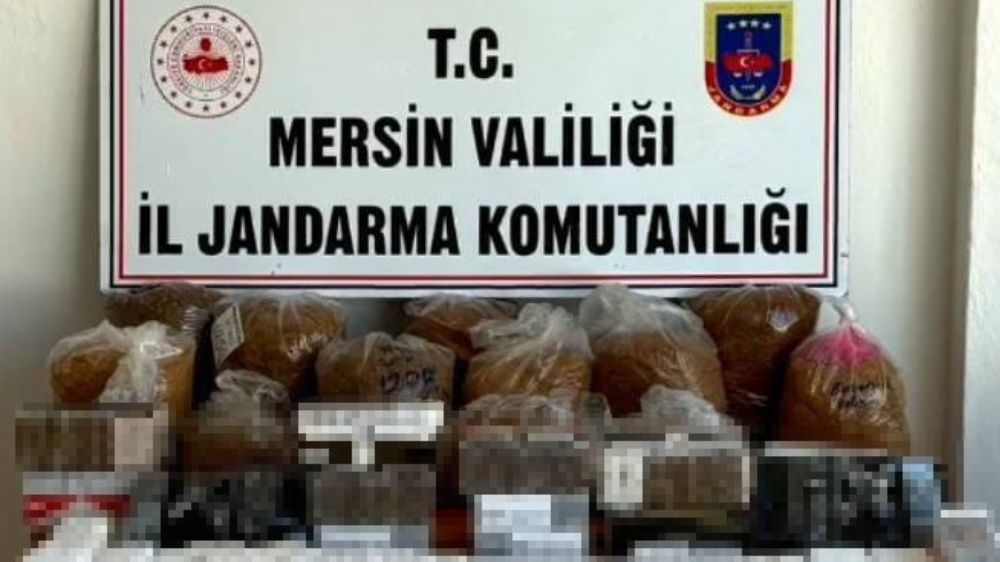 Mersin'de kaçak sigara operasyonu: 15 bin makaron ve 31 kilo tütün ele geçirildi