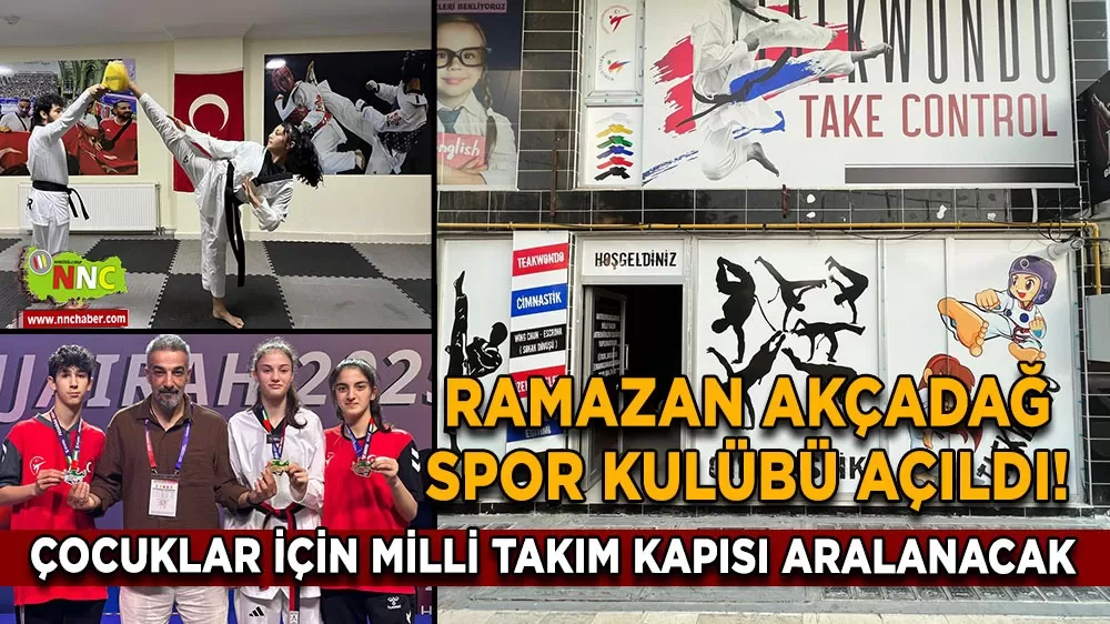 Ramazan Akçadağ Spor Kulübü Bucak'ta açıldı! Çocuklar için milli takım kapısı aralanacak