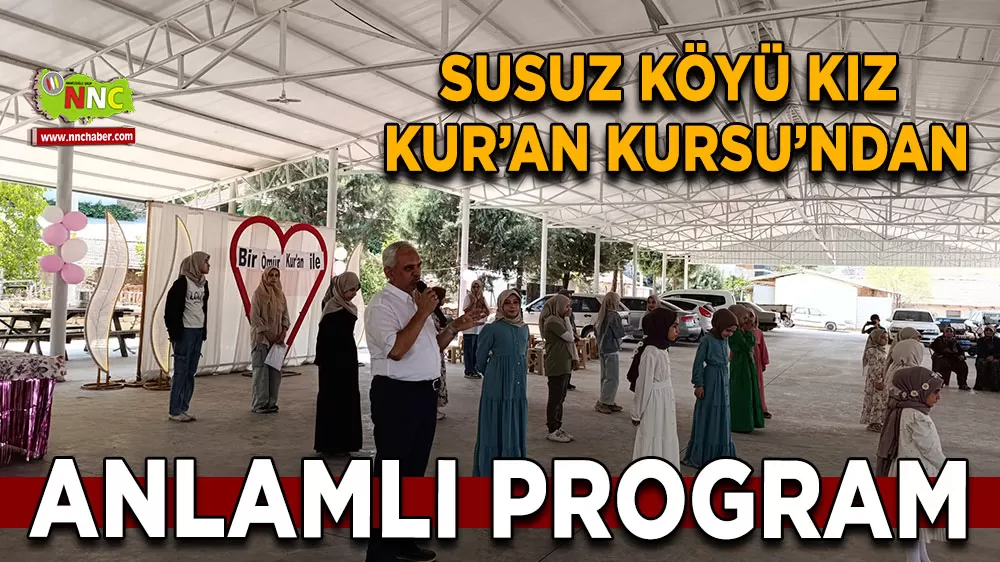 Susuz Köyü Kız Kur’an Kursu’ndan Anlamlı Program