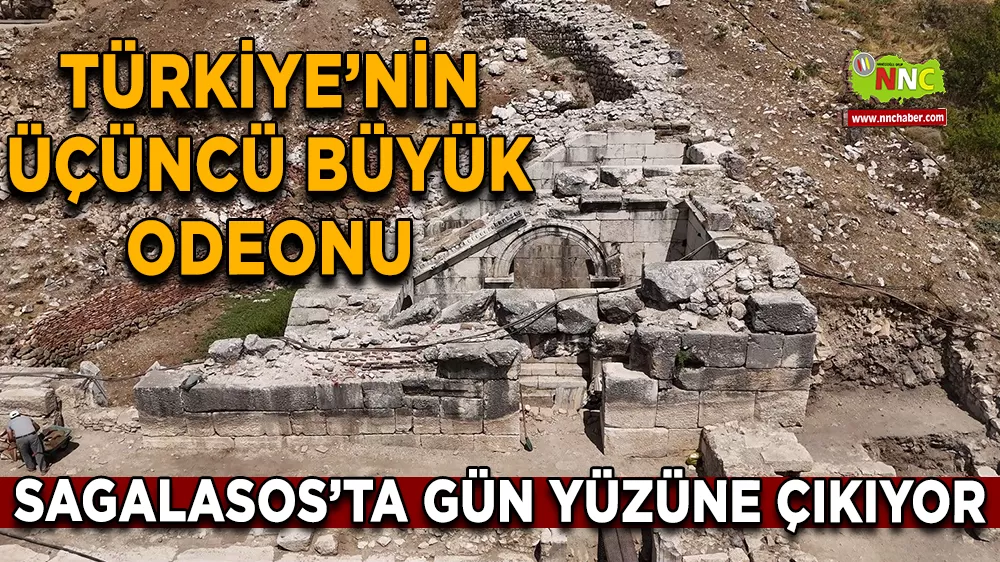 Türkiye’nin üçüncü büyük Odeonu Sagalasos’ta gün yüzüne çıkıyor