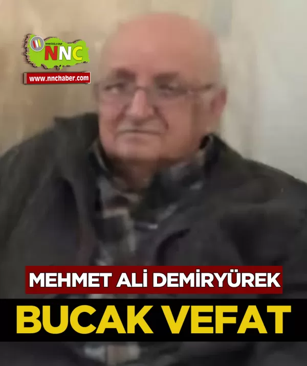 Yeşilova Vefat Mehmet Ali Demiryürek