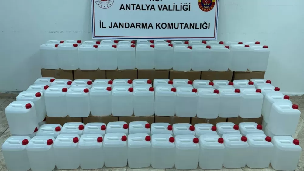 500 litre kaçak alkol ele geçirildi