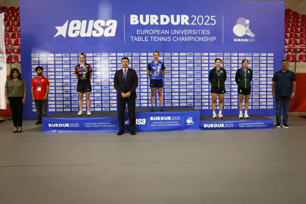 Avrupa Üniversitelerarası Masa Tenisi Şampiyonası sona erdi