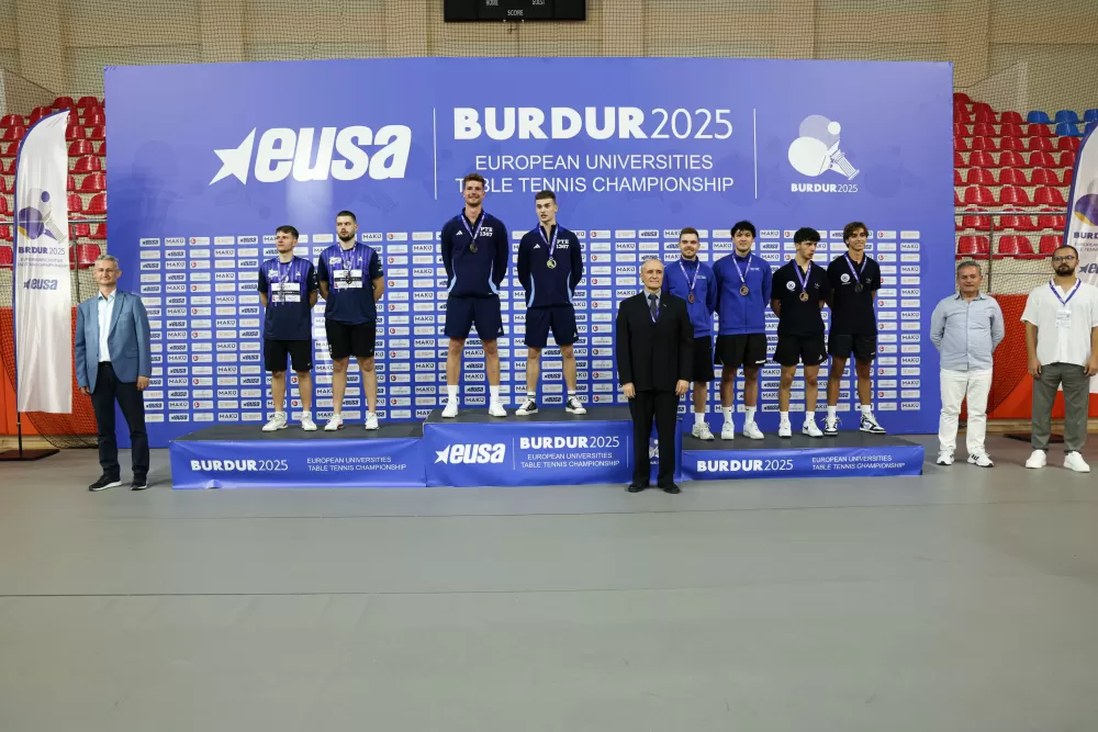 Avrupa Üniversitelerarası Masa Tenisi Şampiyonası sona erdi