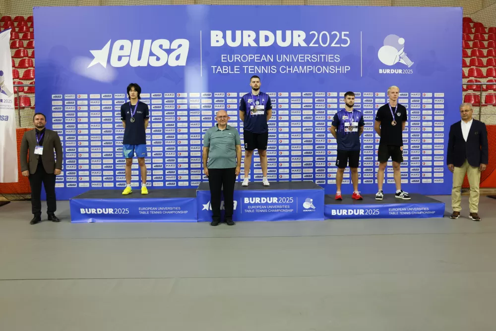 Avrupa Üniversitelerarası Masa Tenisi Şampiyonası sona erdi