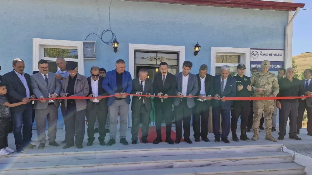 Akyaka’da köy camisi dualarla hizmete açıldı