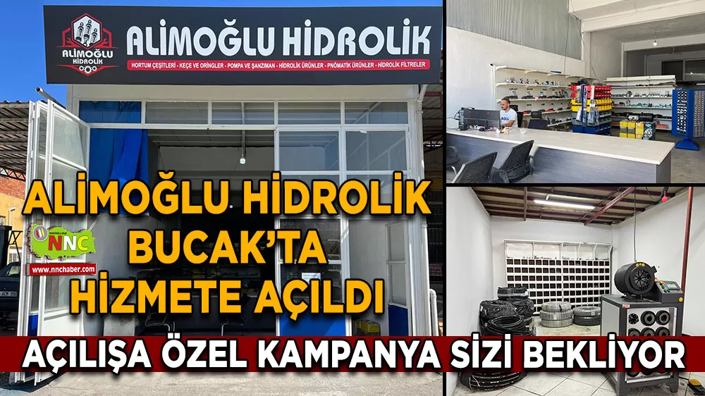 Alimoğlu Hidrolik Bucak’ta hizmete açıldı Açılışa özel kampanya sizi bekliyor